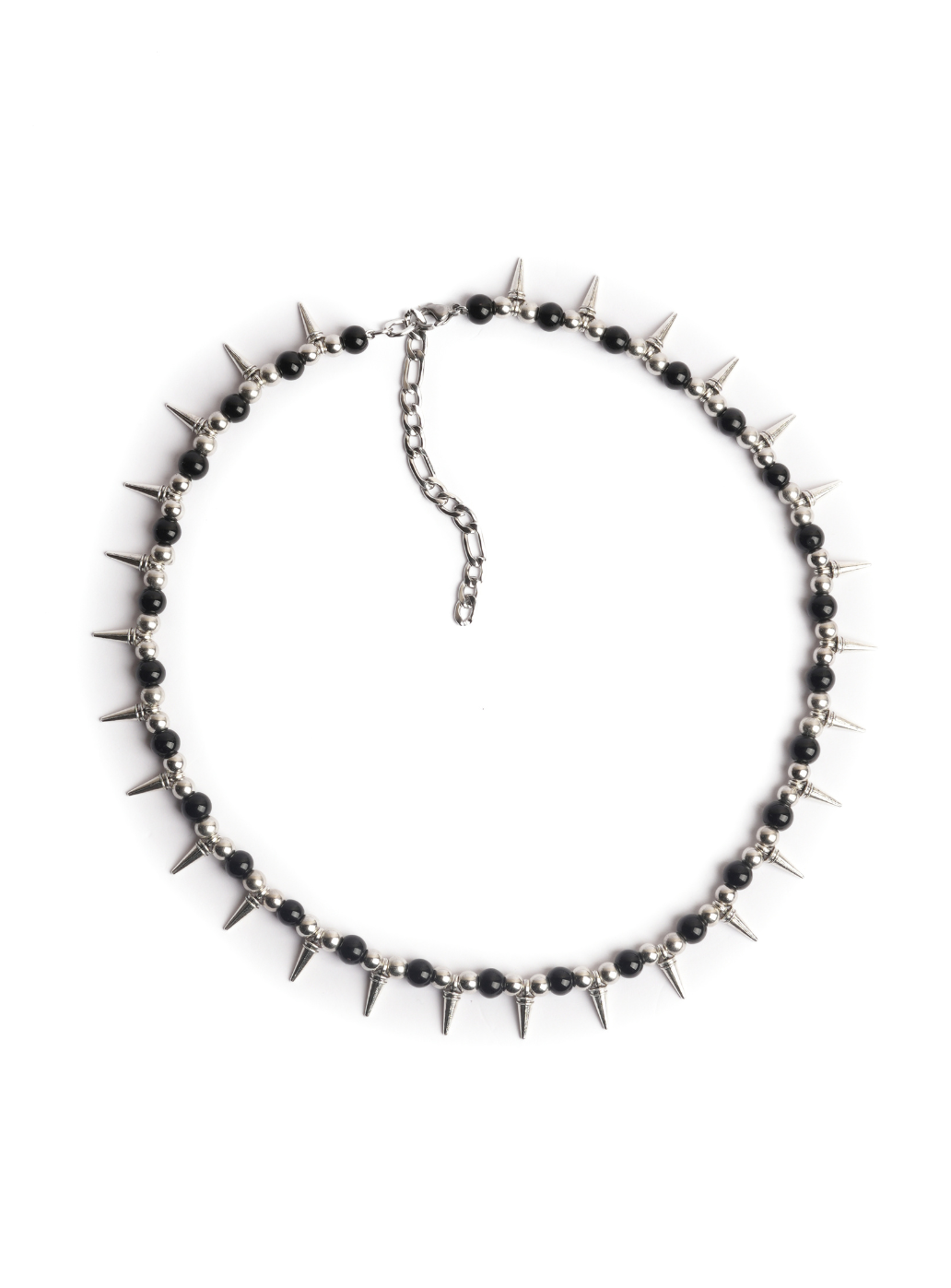 Spike Black Metalic Necklace