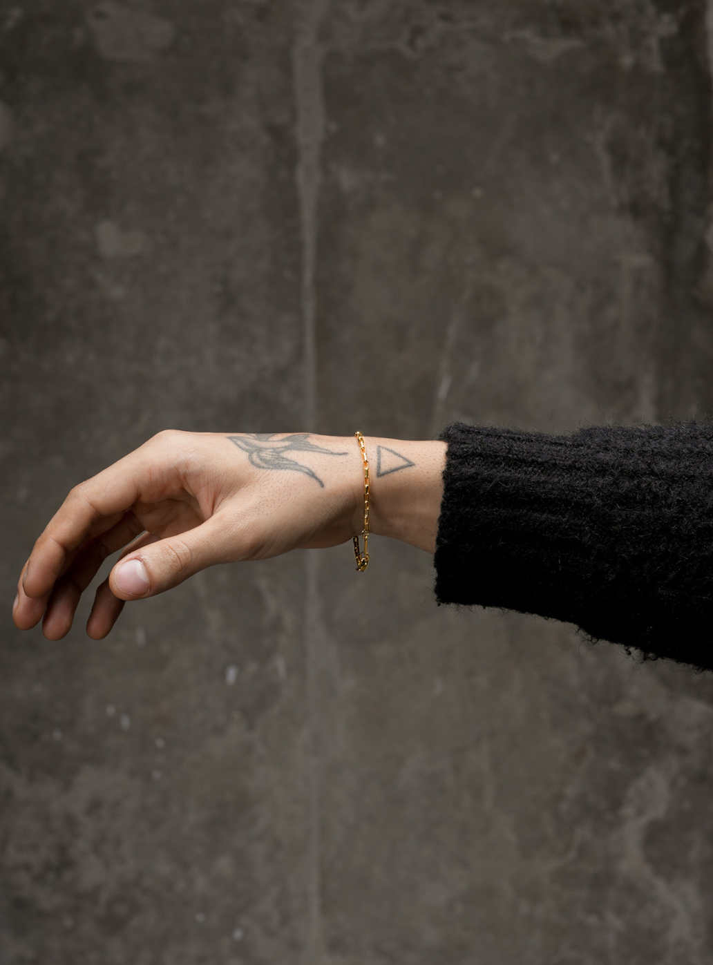 Micro Block Chain Bracelet (Golden)