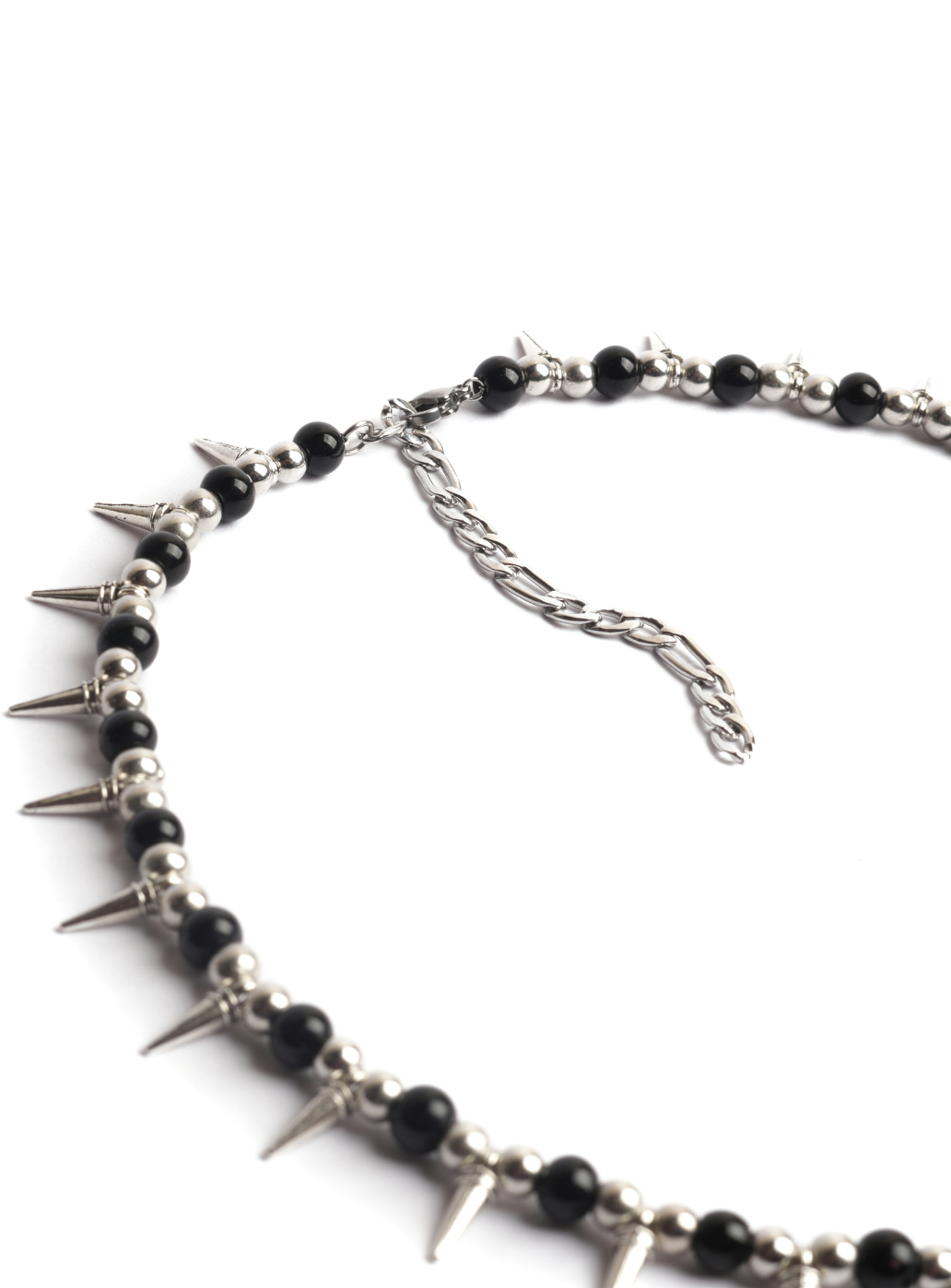 Spike Black Metalic Necklace