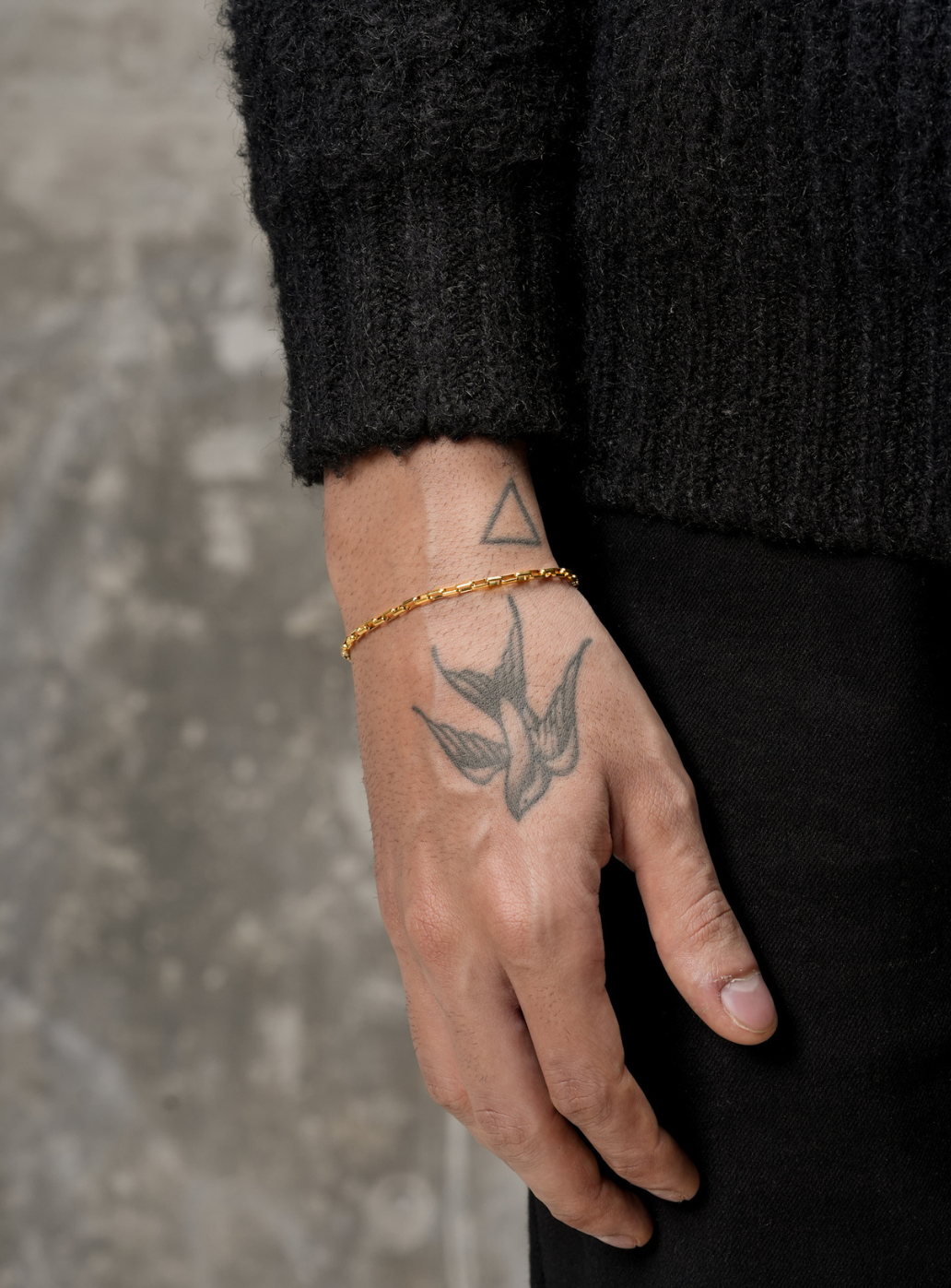 Micro Block Chain Bracelet (Golden)