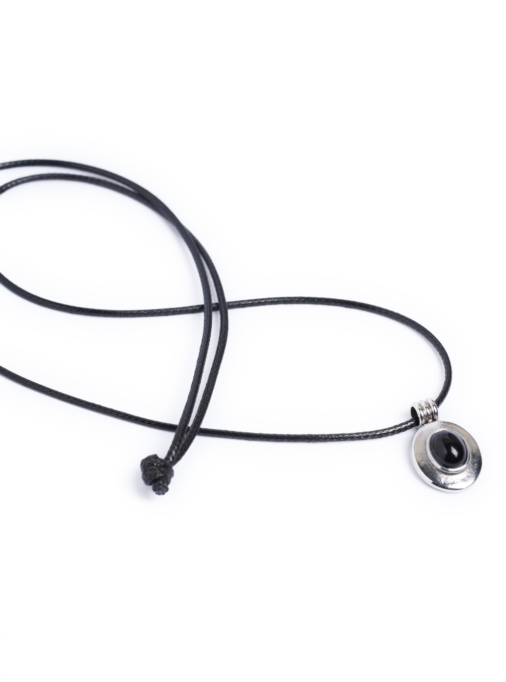 Black Orbit Pendant With Cord
