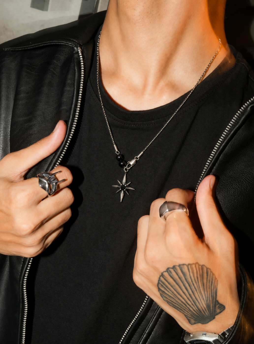 Dark North Star Necklace