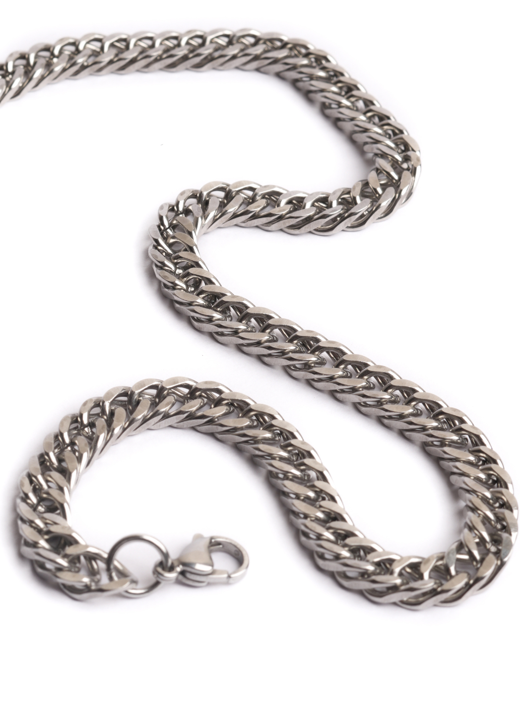 Cuban Link Chain 34 Inch Sterling Silver Chain Silver Cuban Link Chain