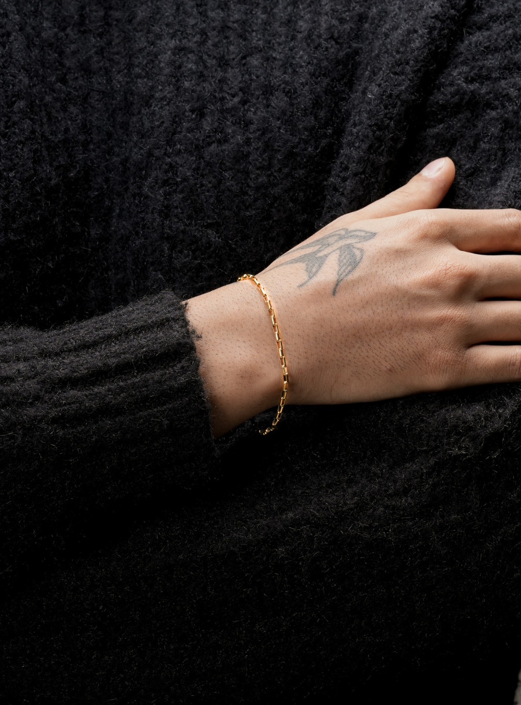 Micro Block Chain Bracelet (Golden)
