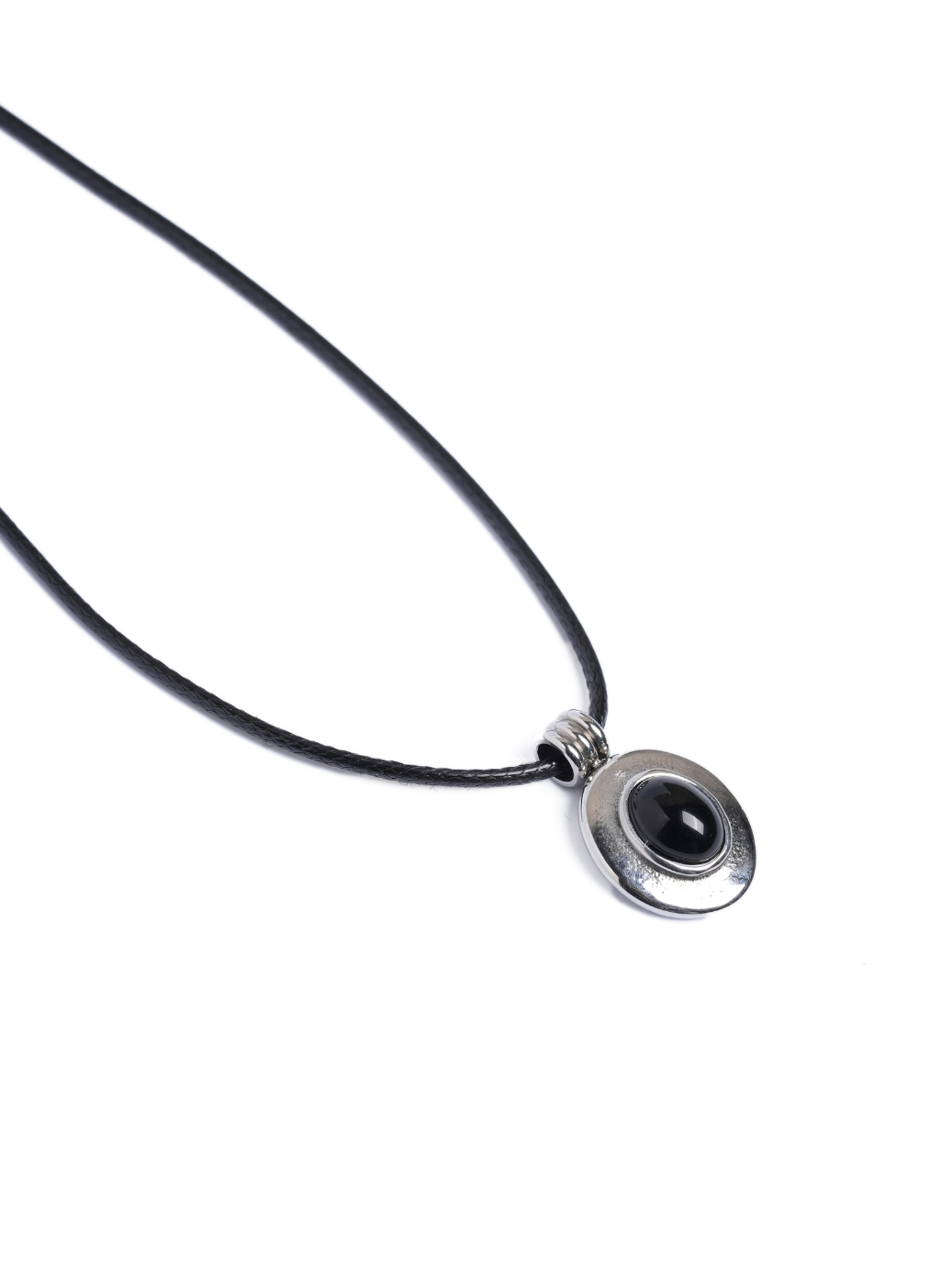 Black Orbit Pendant With Cord