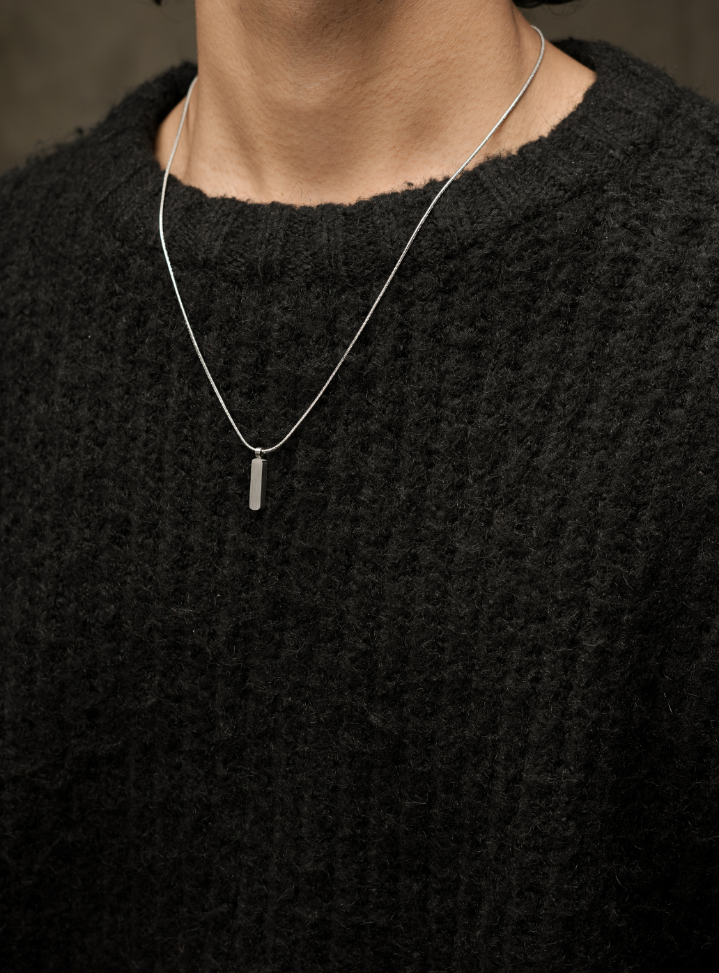 Sleek Bar Pendant with Chain
