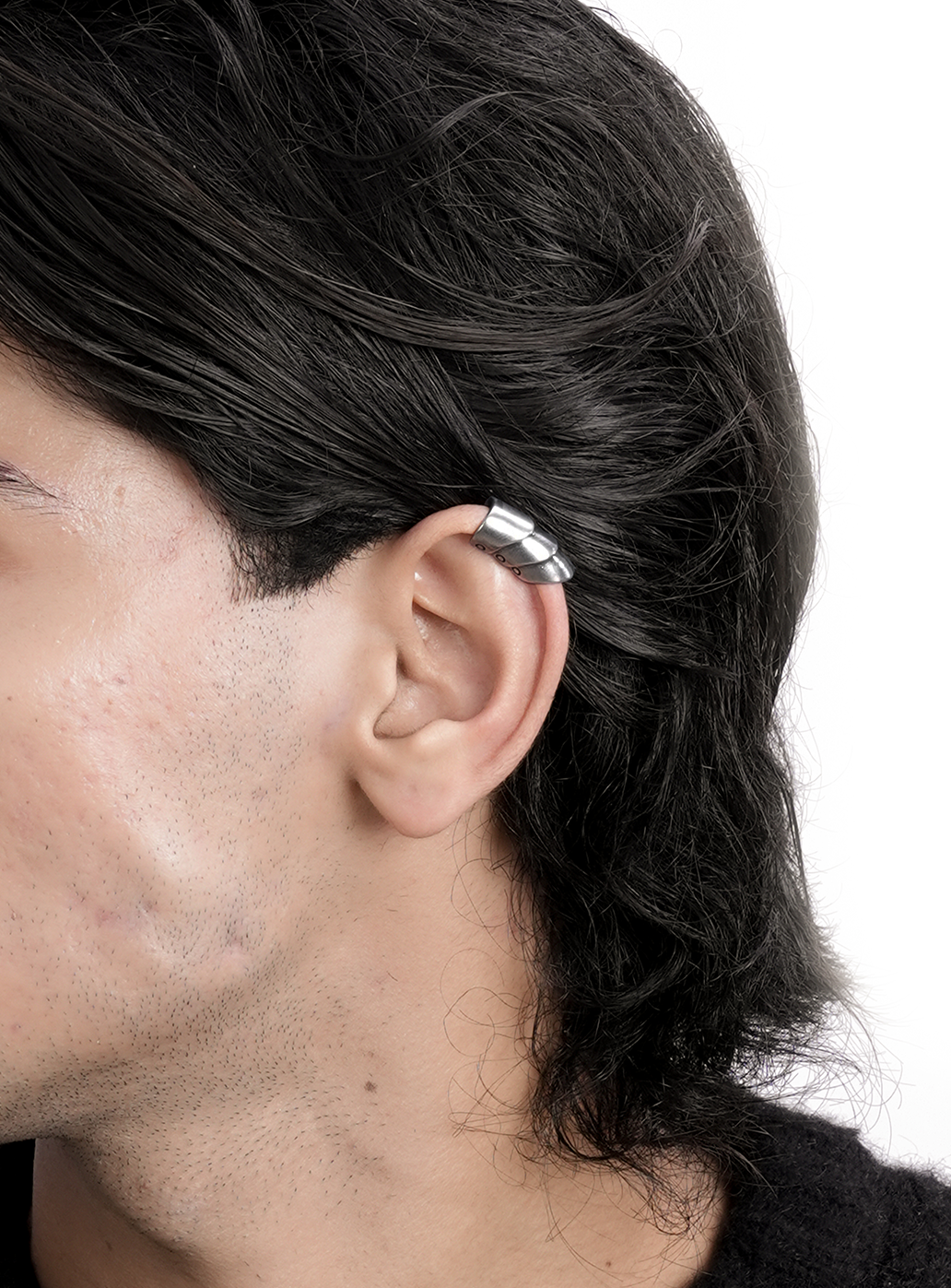 Silver Croissant Cuff - High Spirits Ear Stack