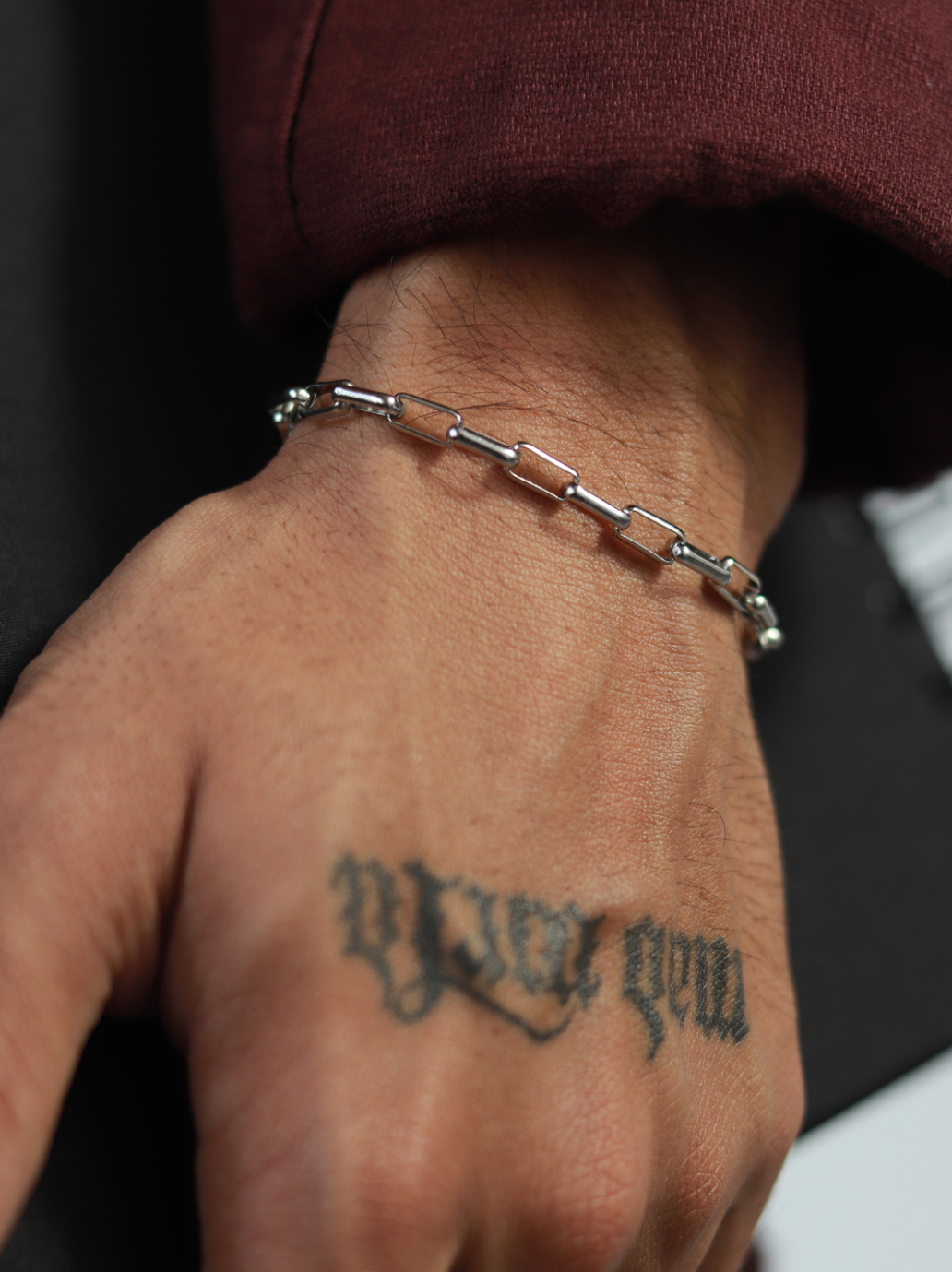 Block Chain Bracelet (Silver) - The Silver Stack