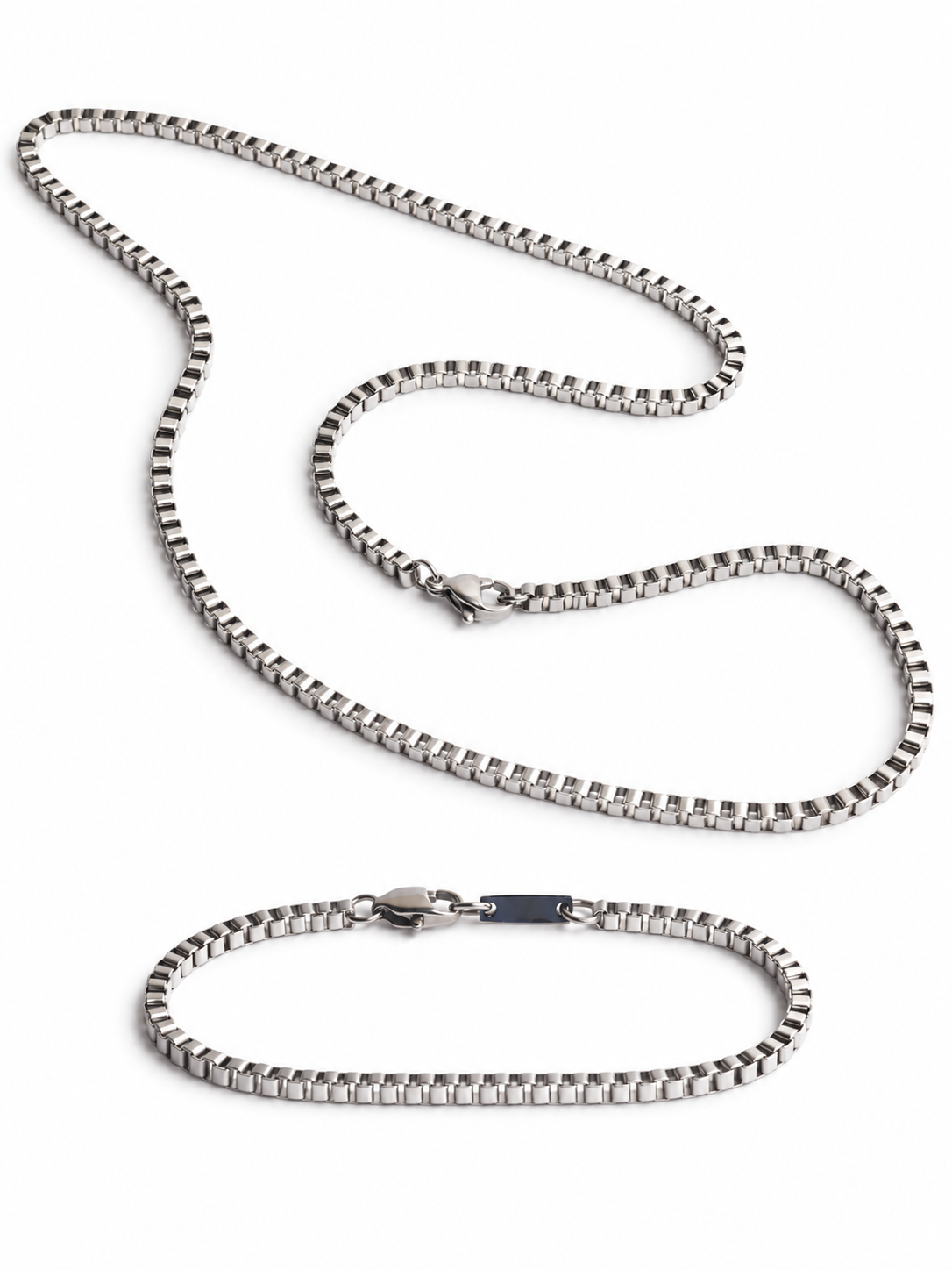 Cube Theory - Cube Bracelet and 2mm Cube Chain