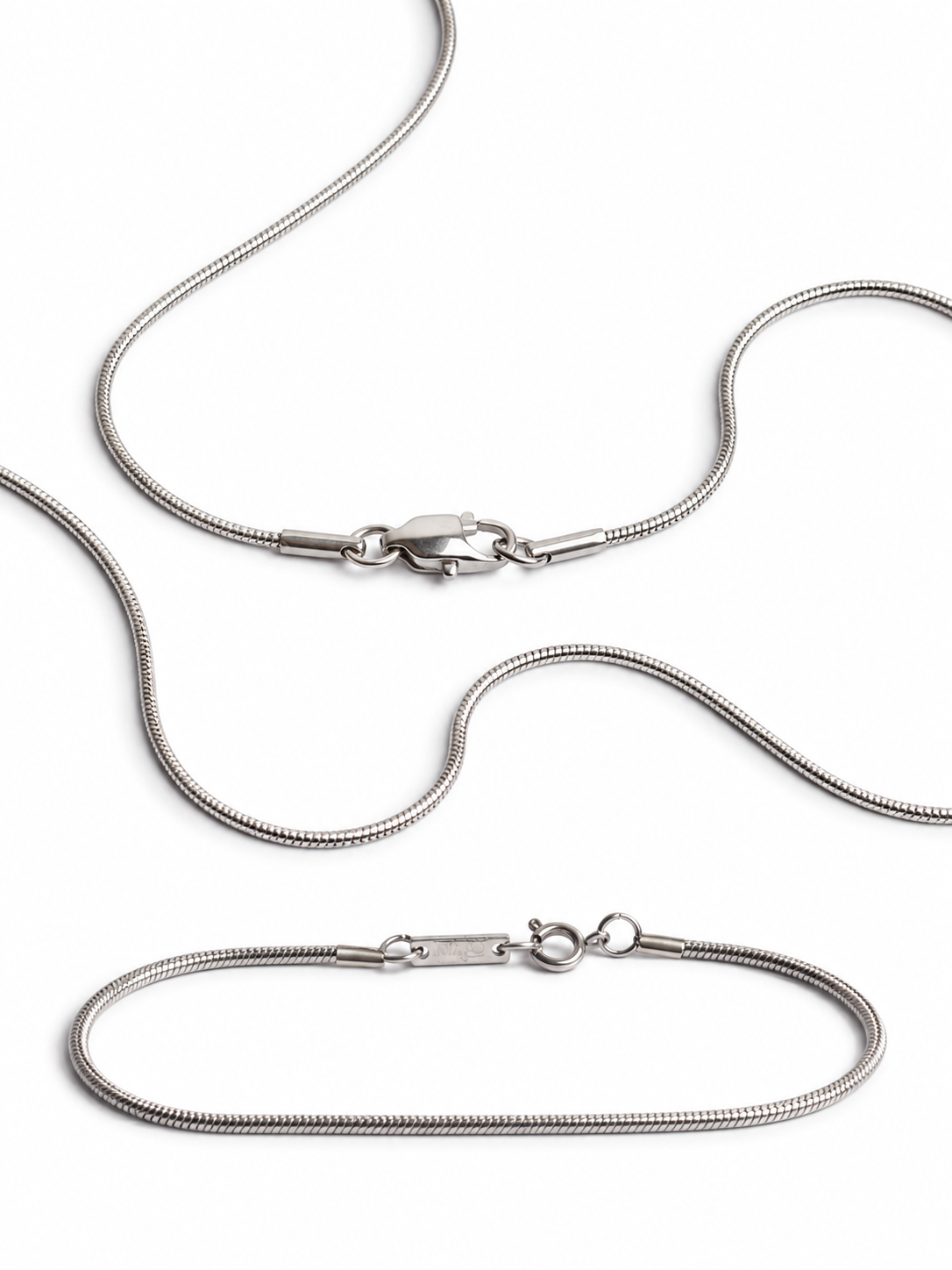 The Micro Stack - 2mm Chain Bracelet and Micro 1mm Chain