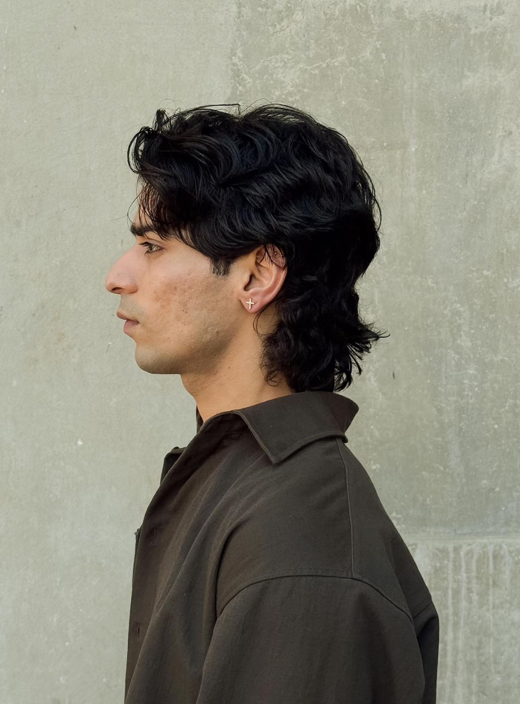 Cross CZ Stud (Pierced)