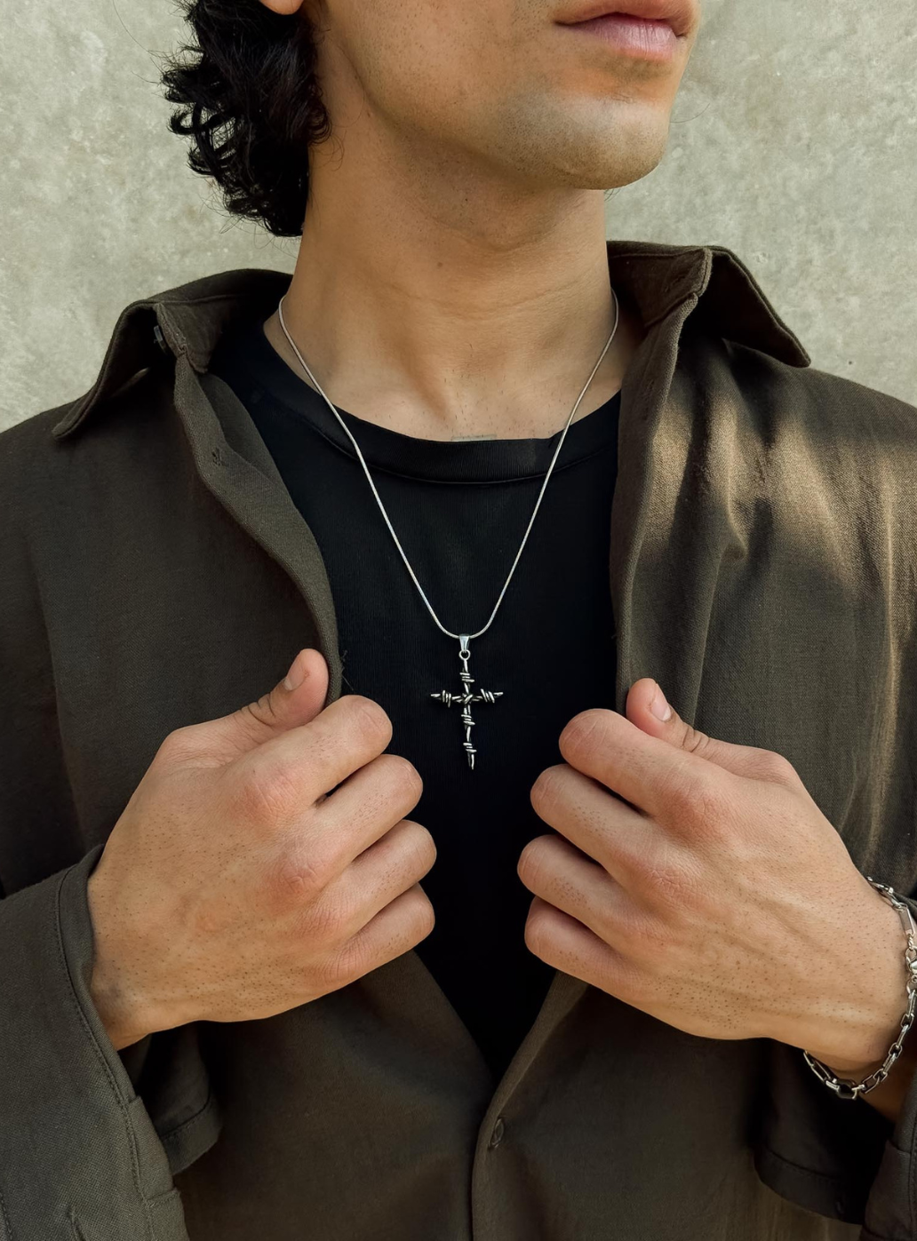 Barbed Cross Pendant