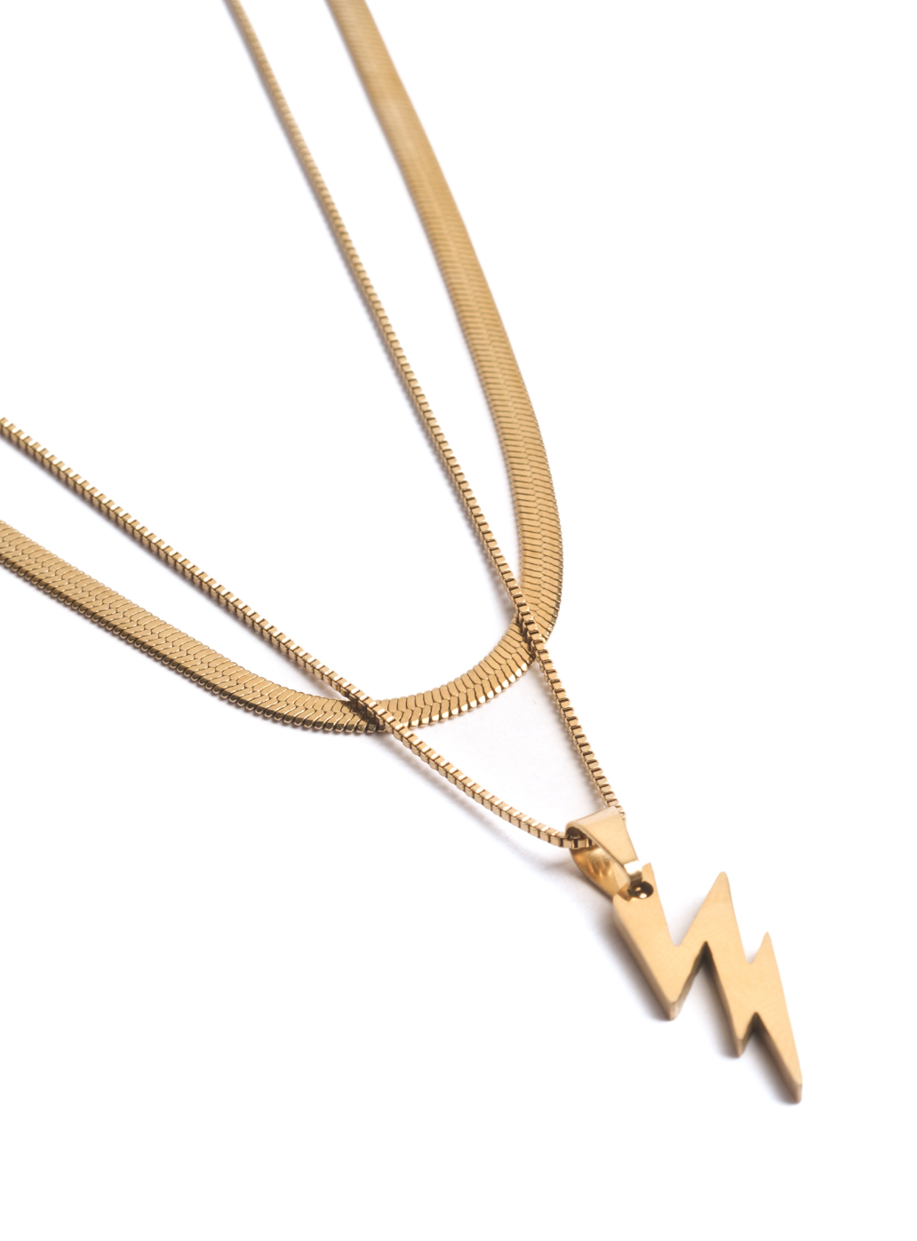 Flash Layer Necklace (Golden)