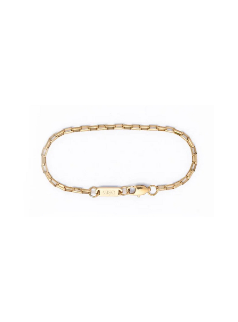 Micro Block Chain Bracelet (Golden)