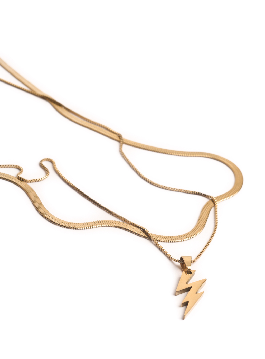 Flash Layer Necklace (Golden)