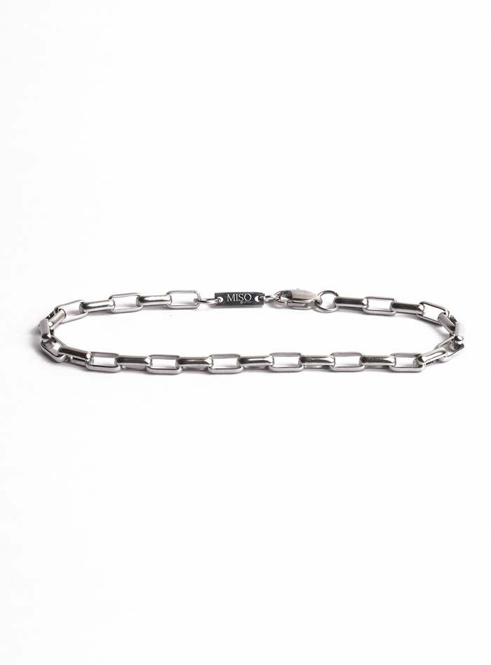 Block Chain Bracelet (Silver)
