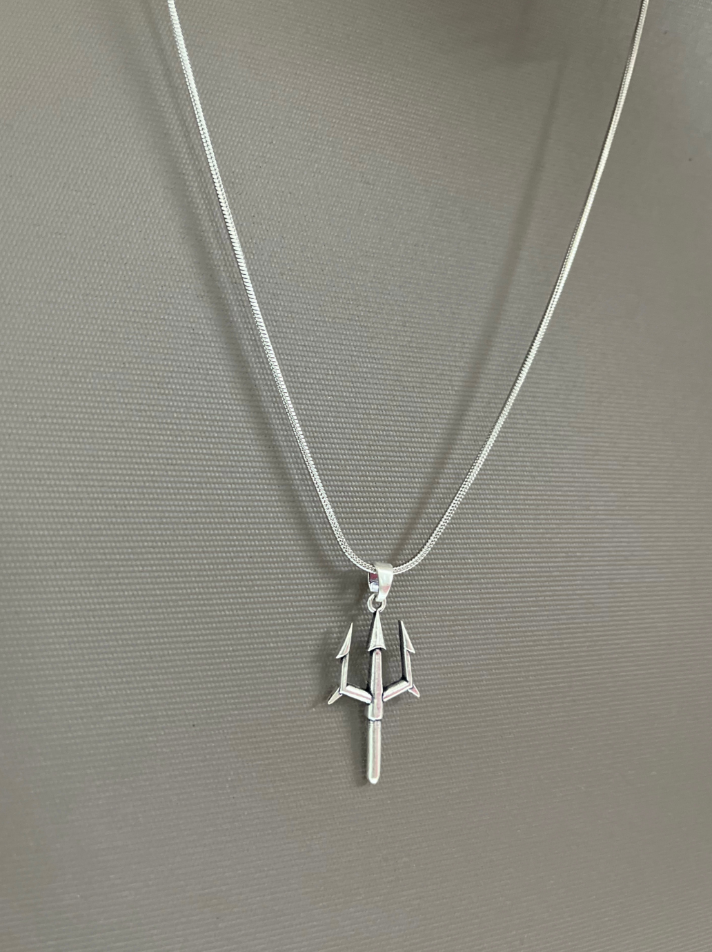 Trident Pendant with Chain