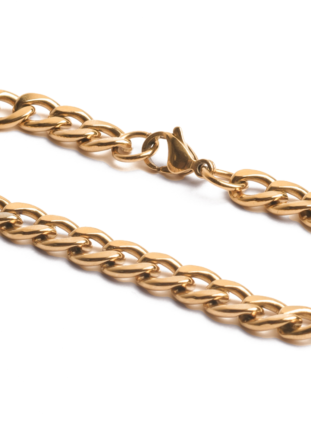 Flat Cuban Bracelet (Golden)