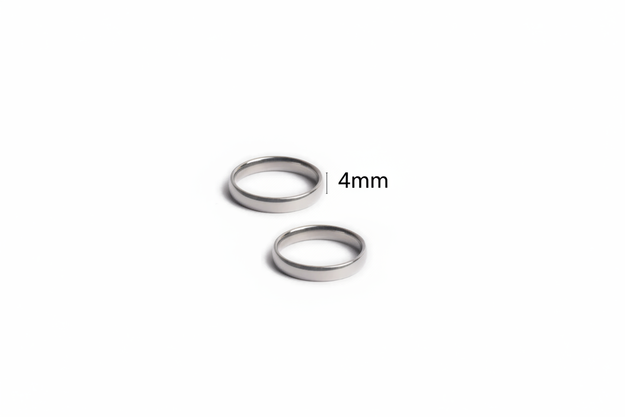Silver Initial Promise Rings