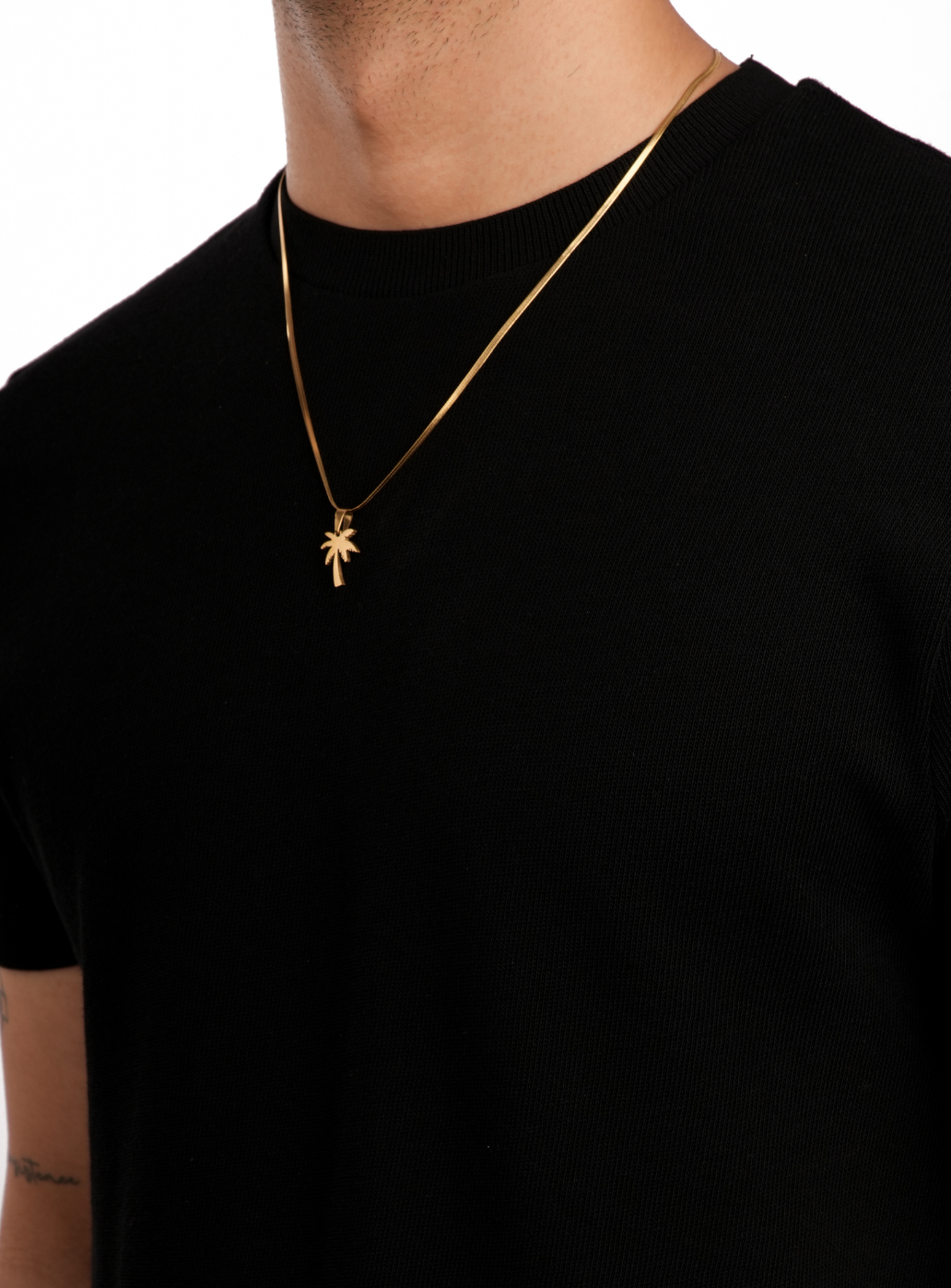 Palm Pendant with Chain (Golden)