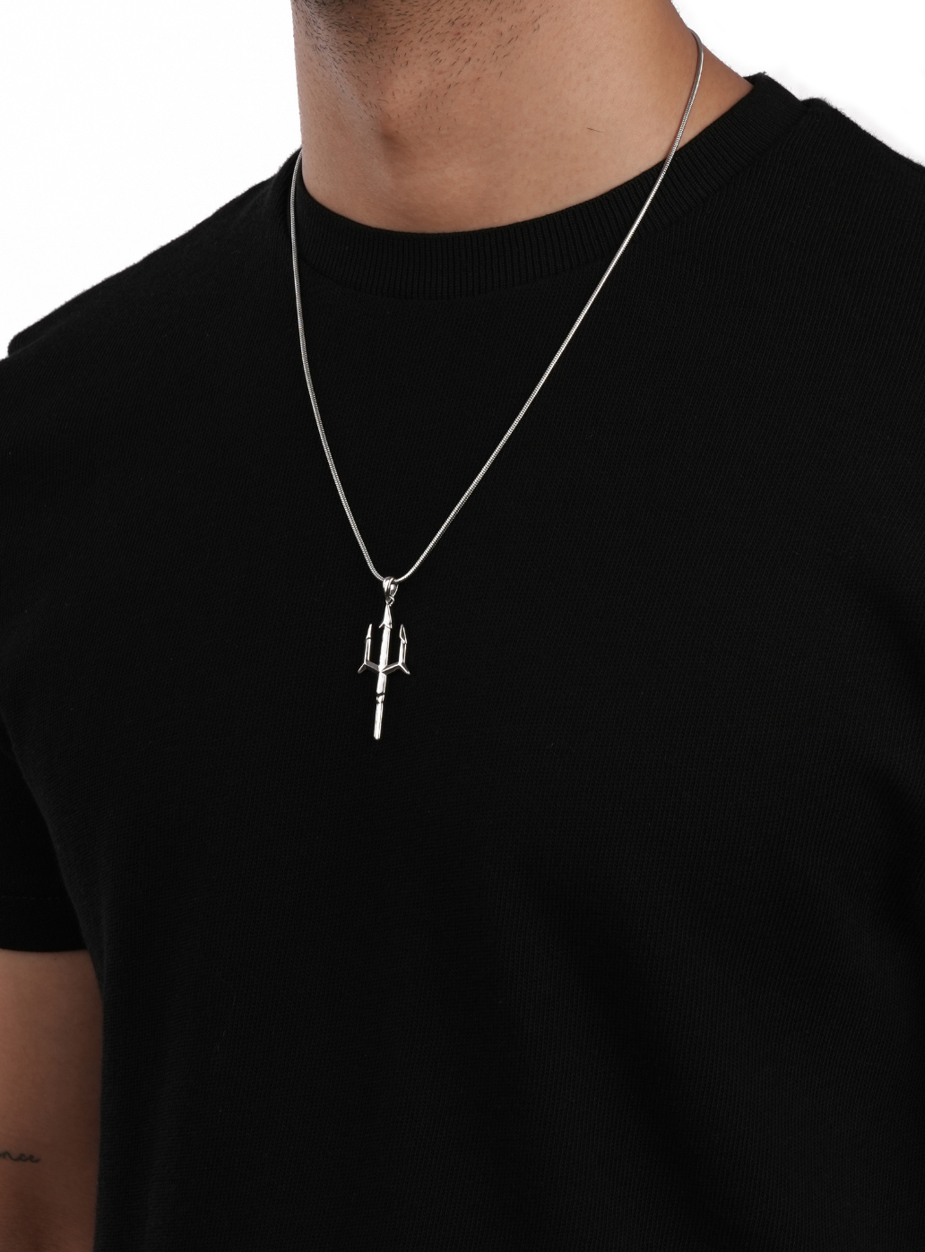 Trident Pendant with Chain