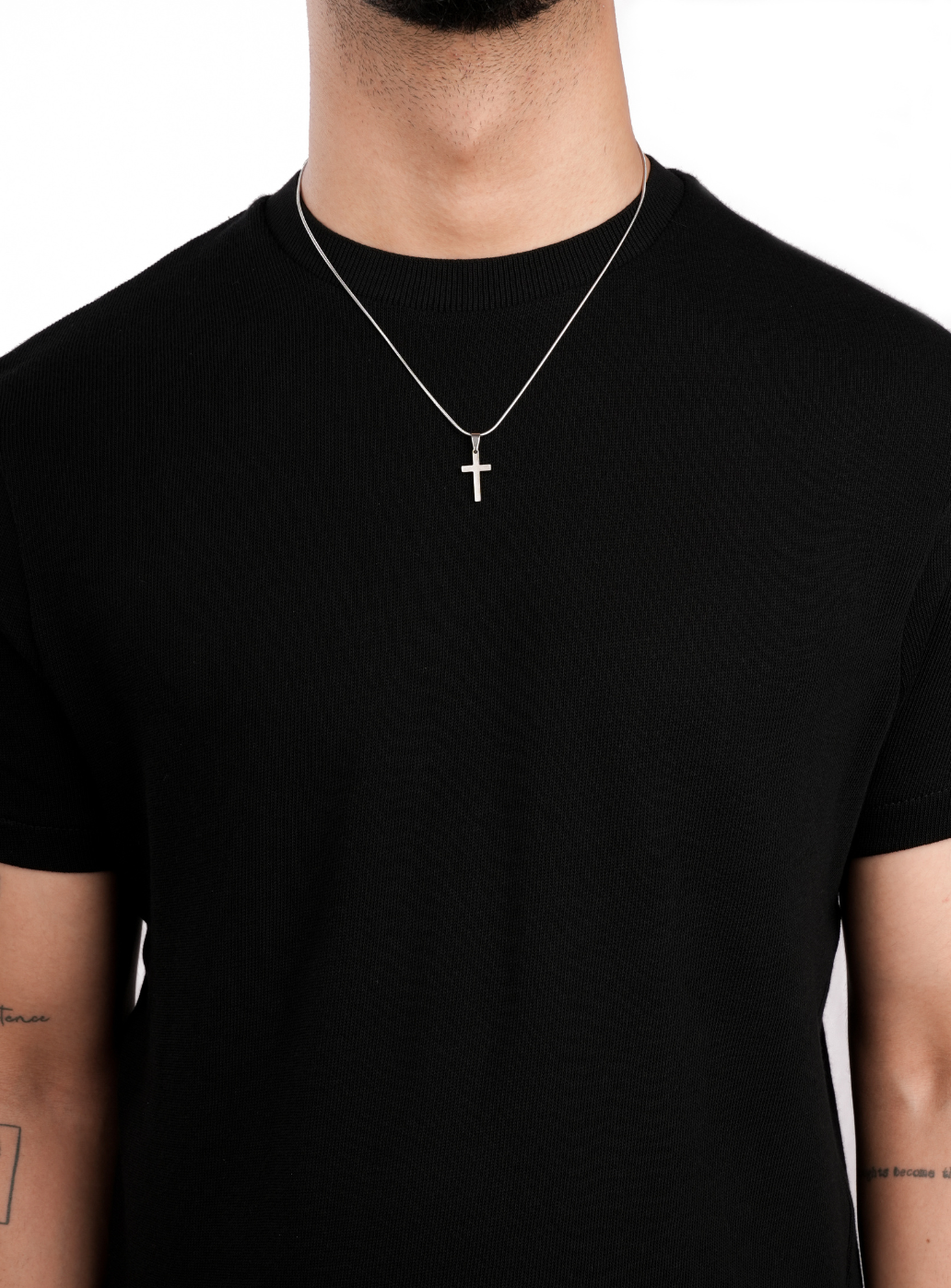 Cross Pendant with Chain (Silver)