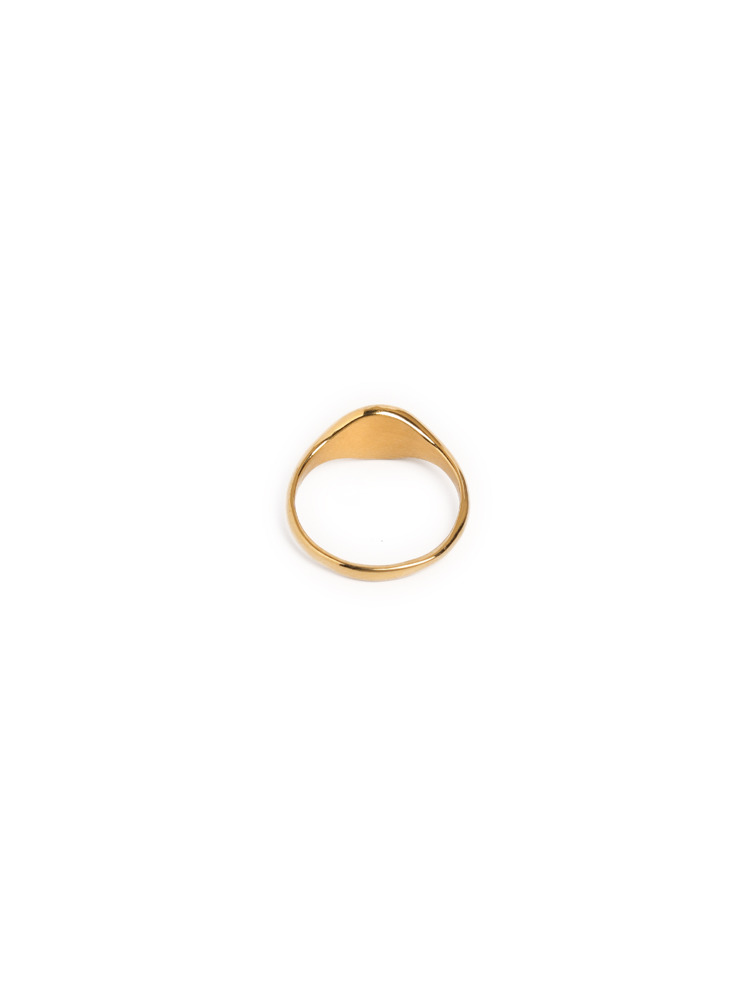 Circular Signet Ring (Golden) - Golden Signatures