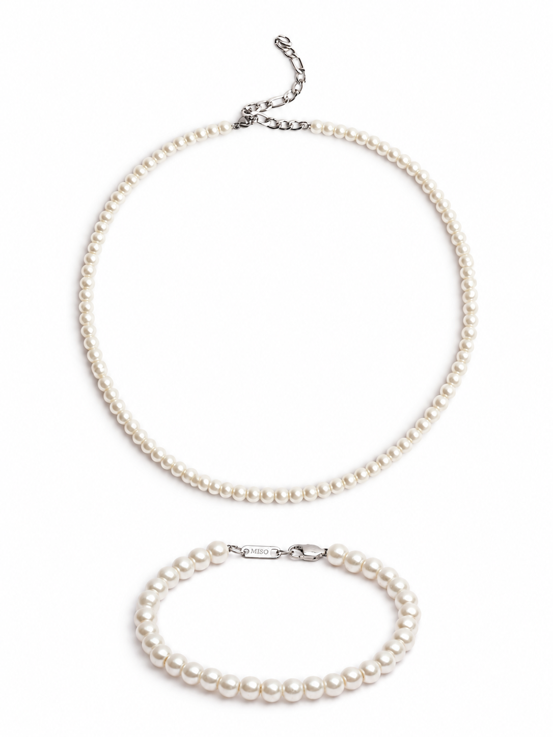 Pearl Standard - Pearl Neckpiece and 6mm Pearl Bracelet